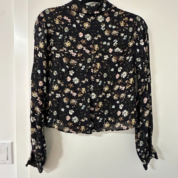 Sanctuary Sheer Button Down Top - Picture 2 of 5